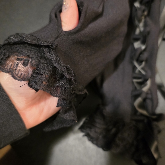 Selkie The Caviar Arm Warmers Black Lace Up XS NWT - Picture 7 of 7